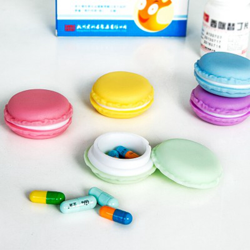 蓝色迷你马卡龙杂物收纳盒 随身饰品盒的日用好物